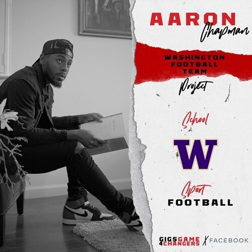 WE welcome Game Changer Aaron Chapman, a former member of @uw_football, to the family. Aaron is a freelance editor and director who completed a creative project with @washingtonnfl through the @facebook Playmaker Black Creative Network.

#salute to @