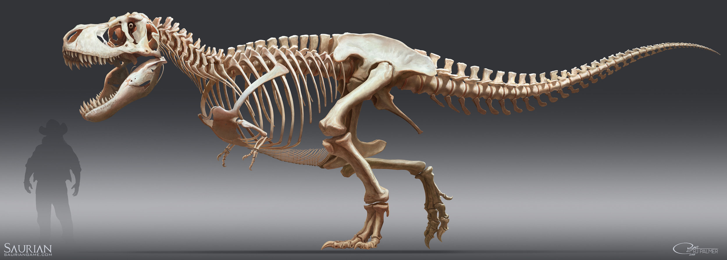 Google T-Rex but it's realistic by Guineu