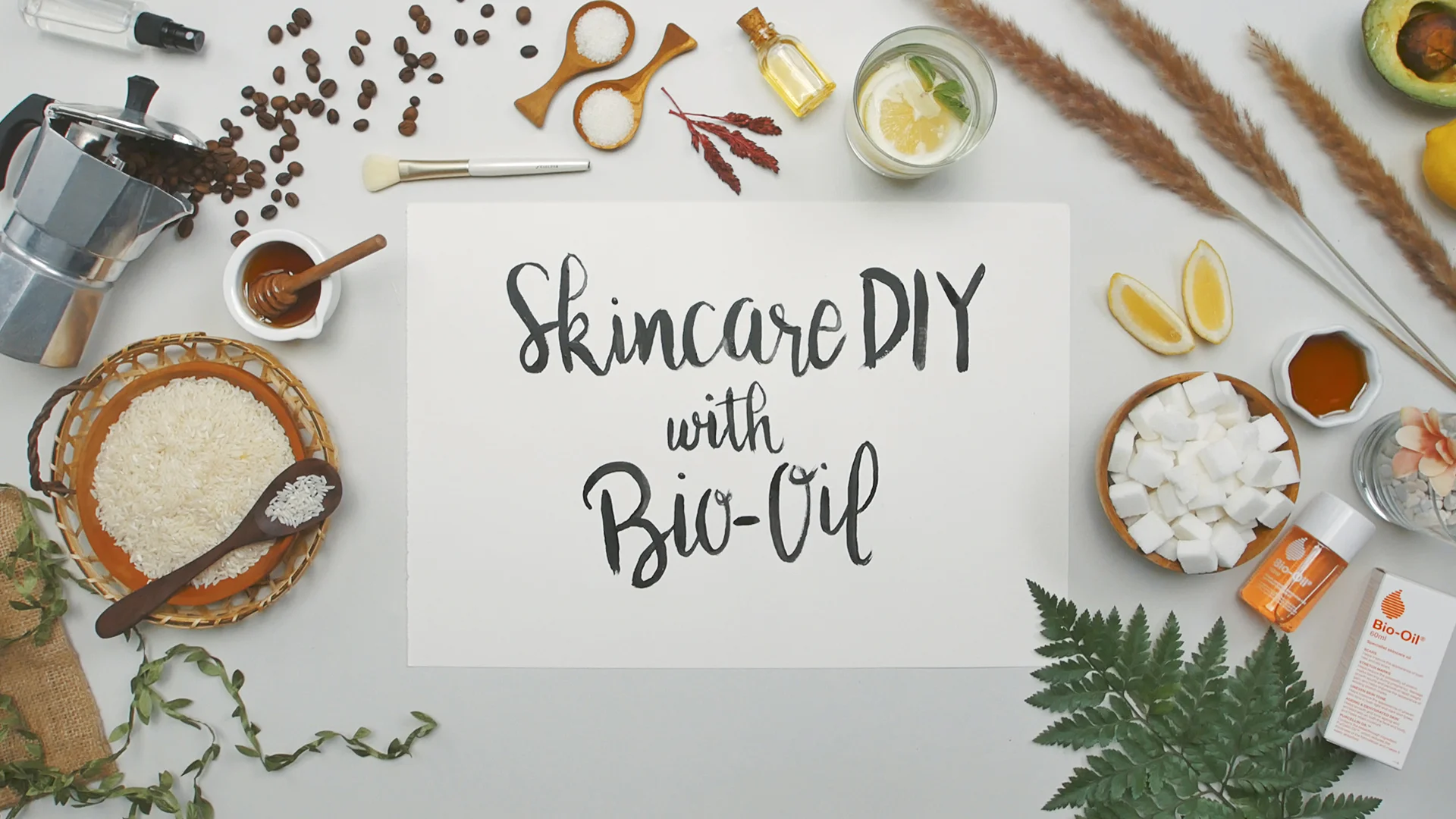 DIY skincare bio-oil oil video
