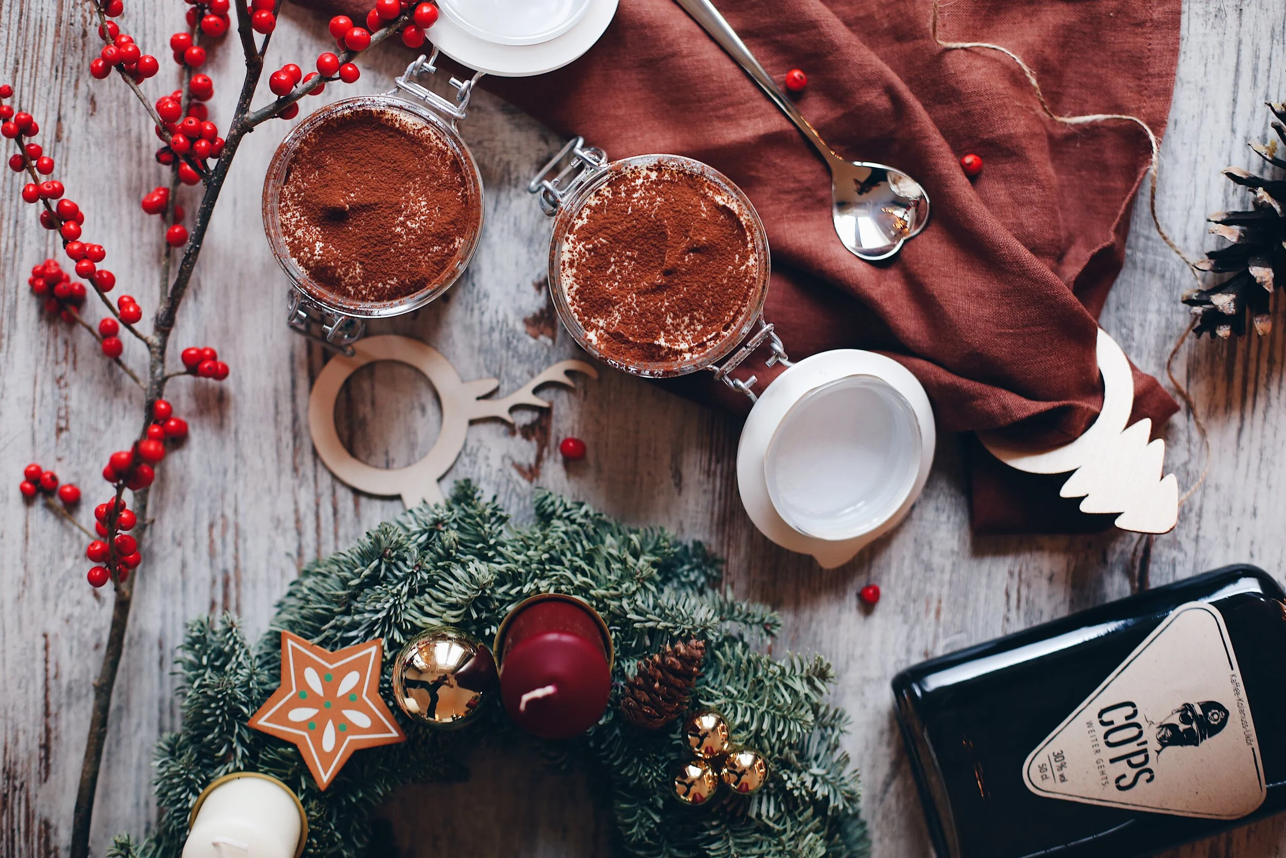 Tiramisu with coffee liqueur 
