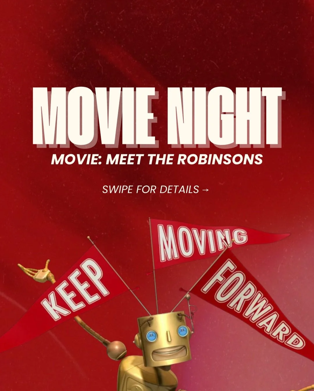 MOVIE NIGHT UPCOMING - MEET THE ROBINSONS 🍿

We will be holding another Kid&rsquo;s Movie Night this term! SWIPE for all the details &amp; info on how to purchase tickets, we can&rsquo;t wait to see you there!