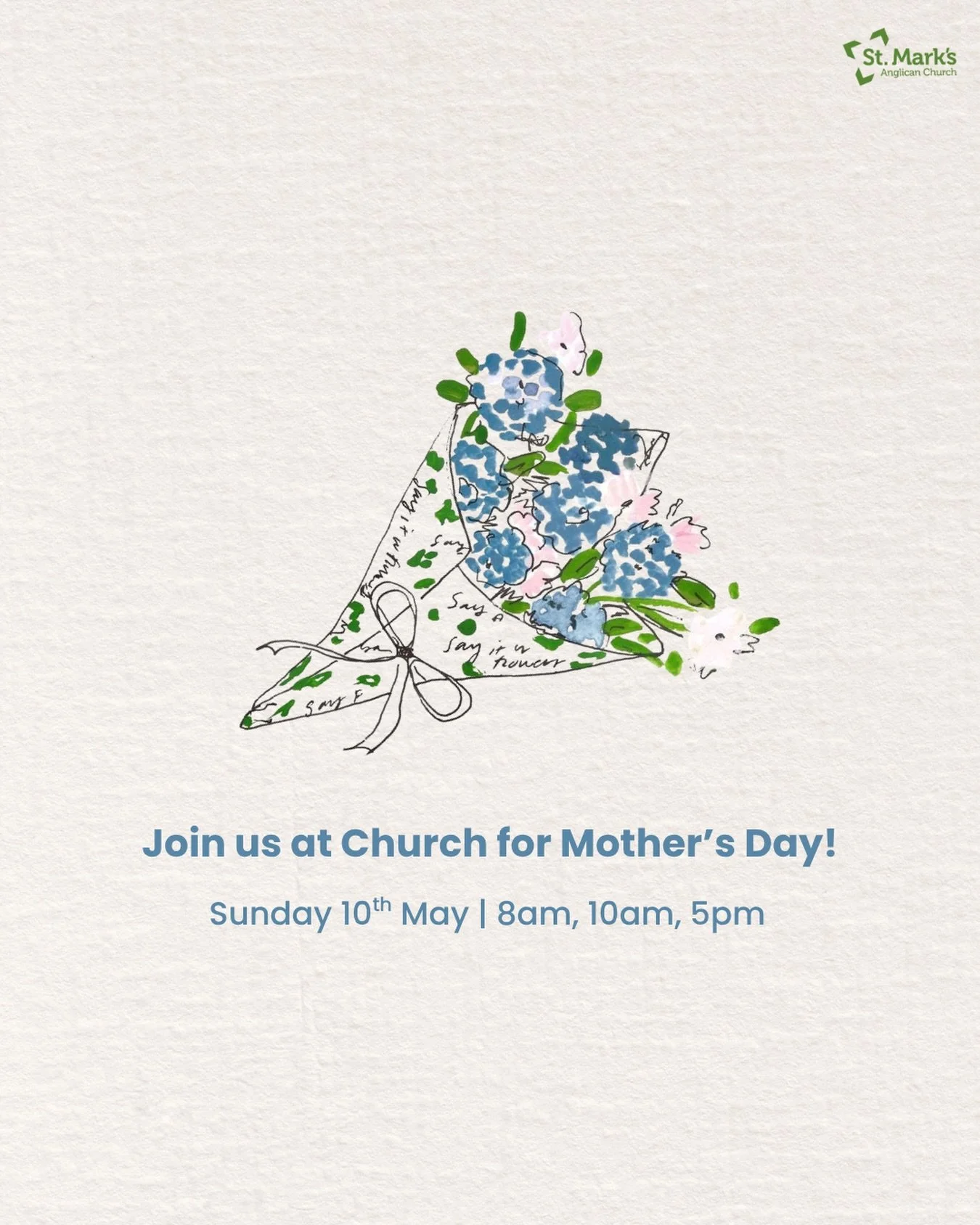 Thanking God for our Mums!

Sunday, 10 May 2026
🌼 8am, 10am, 5pm
429 Crown St, West Wollongong

Our services will feel like a typical Sunday &mdash; prayer, singing, a talk from the Bible, and time together as a community. We&rsquo;ll also take a mo