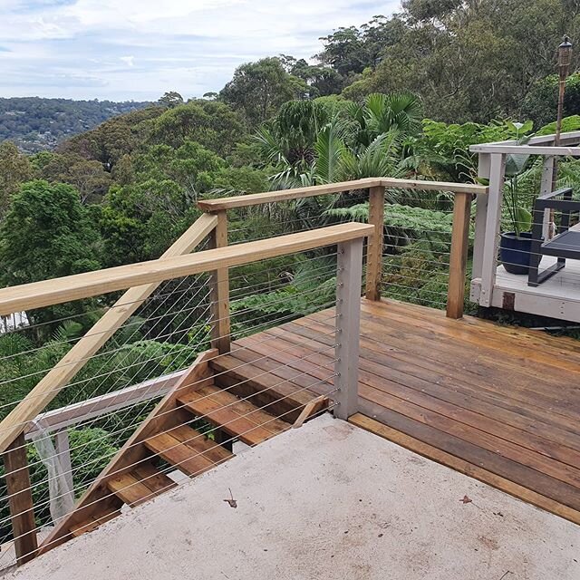 Sometimes is fun to take a break from the high end side of building and get out side and play in the mud.

#treatedpinestairs #sydneystairs #externalstairs #stainlesssteelcable