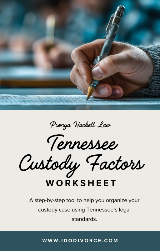 TN Custody Factors Worksheet Download