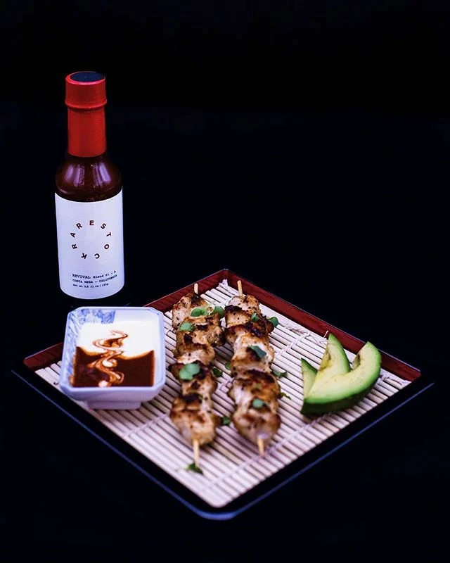 Lunch: Chicken Yakitori with Rare Stock-Ranch
_
Photo: @megcrade.photo