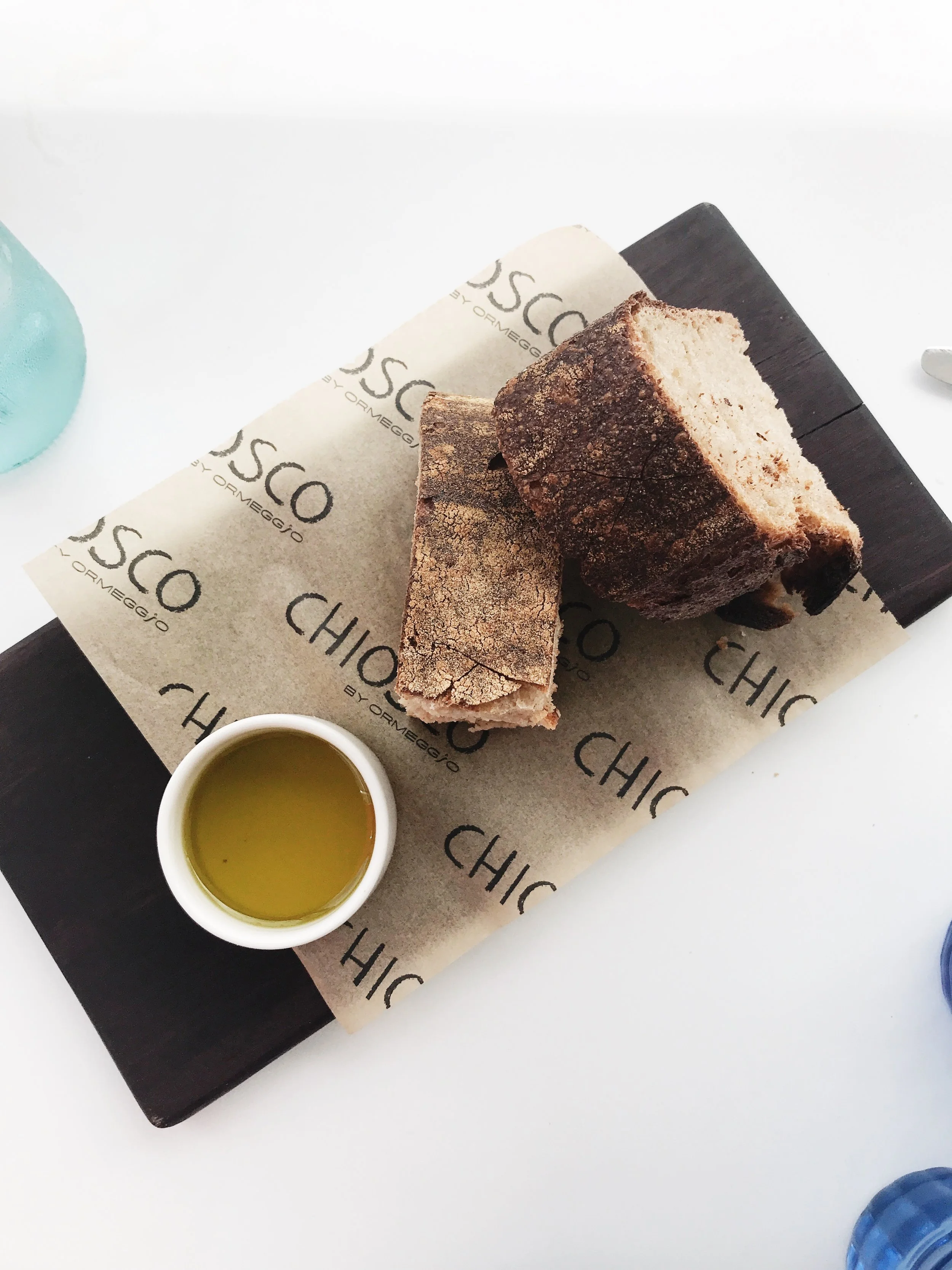 Chiosco's wonderful sourdough bread is made on the premises.