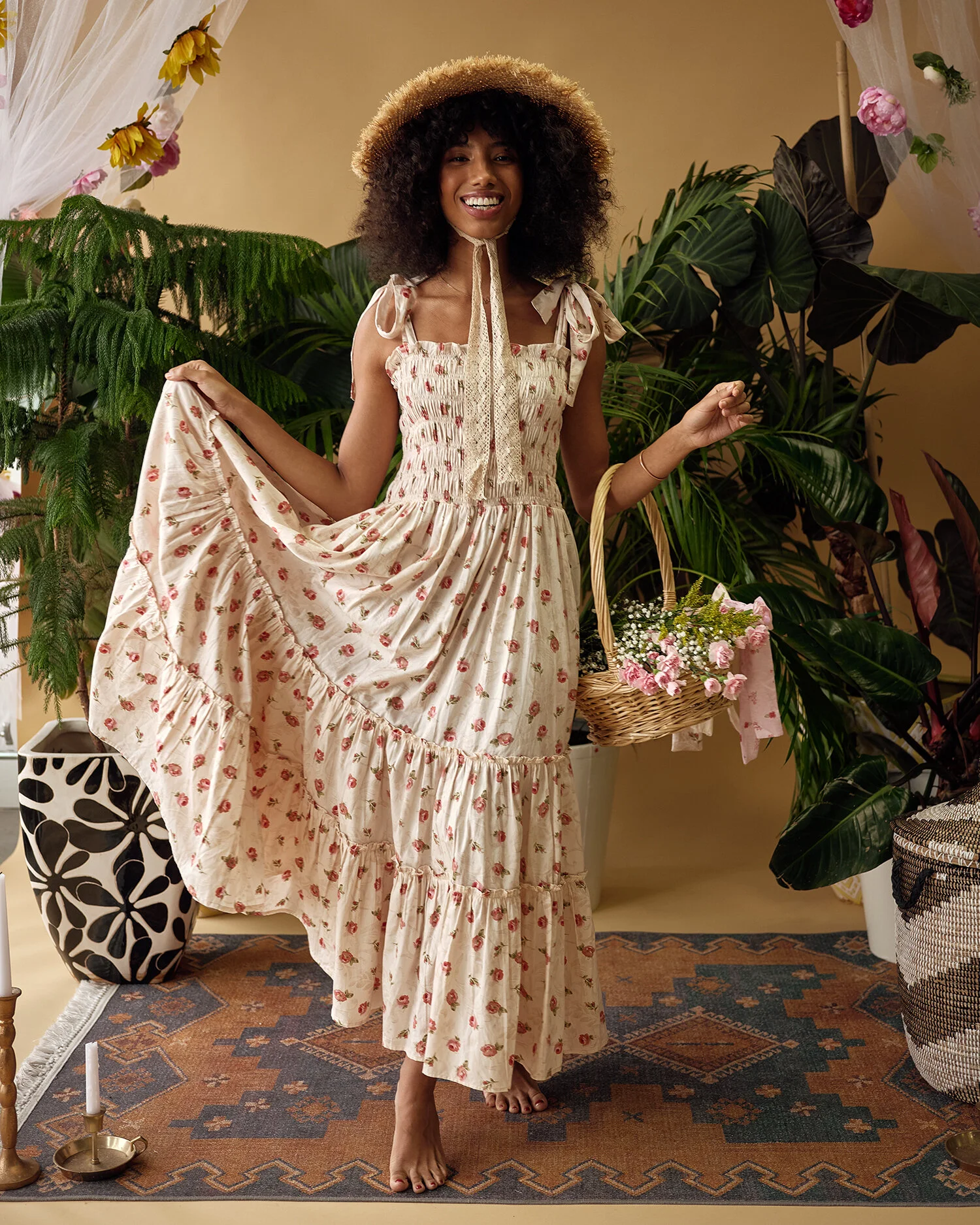 Clementine Maxi Dress- Renaissance Floral  Dynasty George