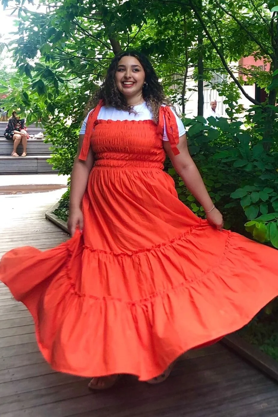 red dress size 26 Women's Plus Size Flirty Nature Red Dress