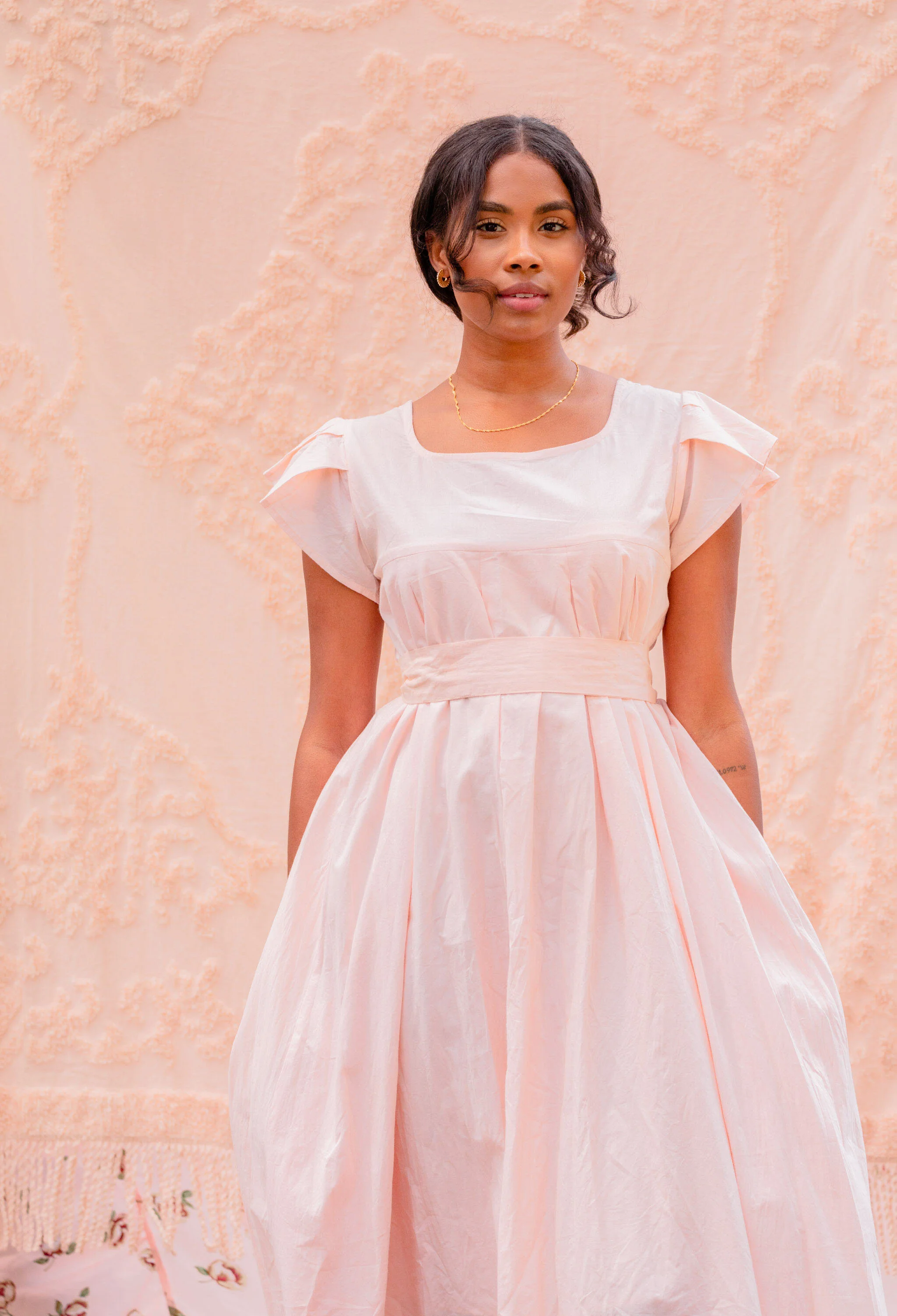 pink toile maternity dress NURSING COLLECTION: Feeling Oh So Sweet Pink Toile Midi Dress, Small - The Mint Julep Boutique