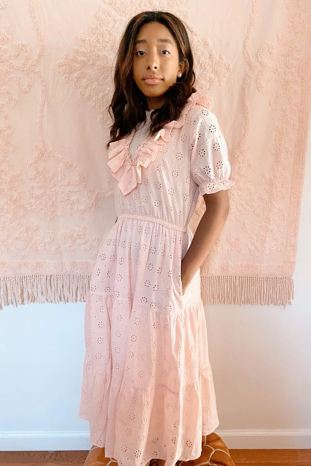 chinese dress ladies Ophelia Dress in Floral Lace  Genia Evelina