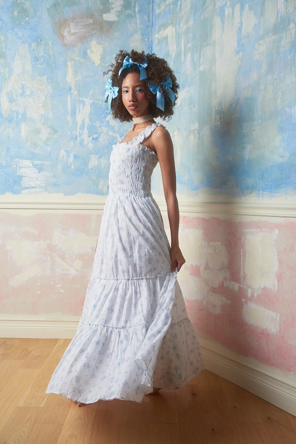 Clementine Maxi Dress- Vintage Floral  Dynasty George