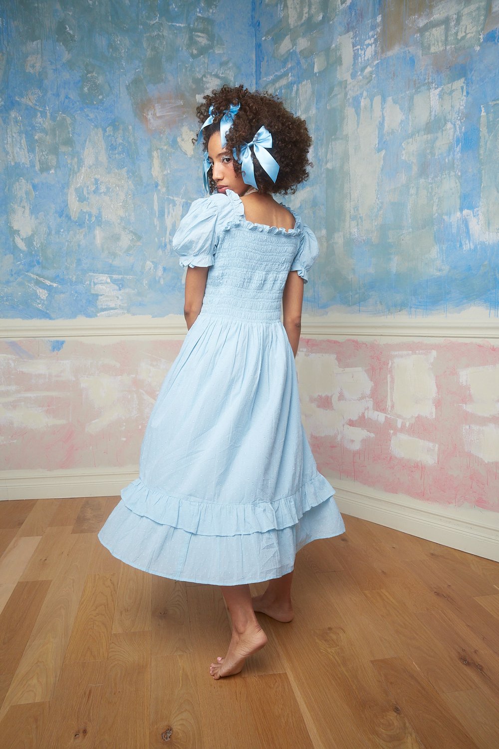 Odette Dress - Powder Blue — Dynasty George