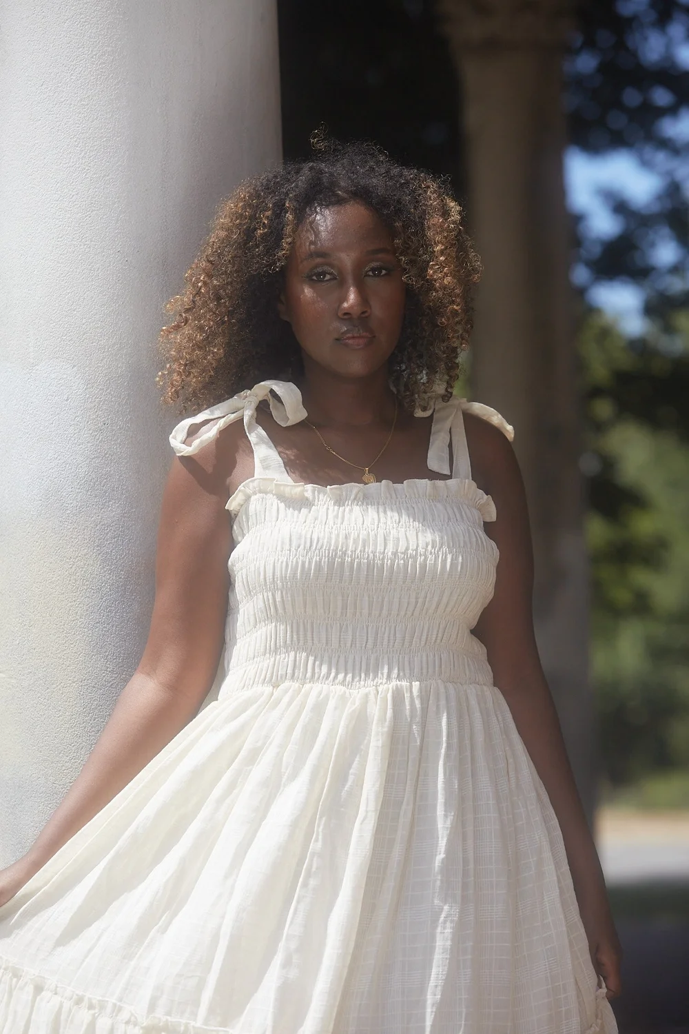 cleme maxi dress Why think of a caption when the dress is doing all the talking?! we can't believe our eyes! This Cleme Maxi in Secret Hideaway is making all our Christmas wishes come