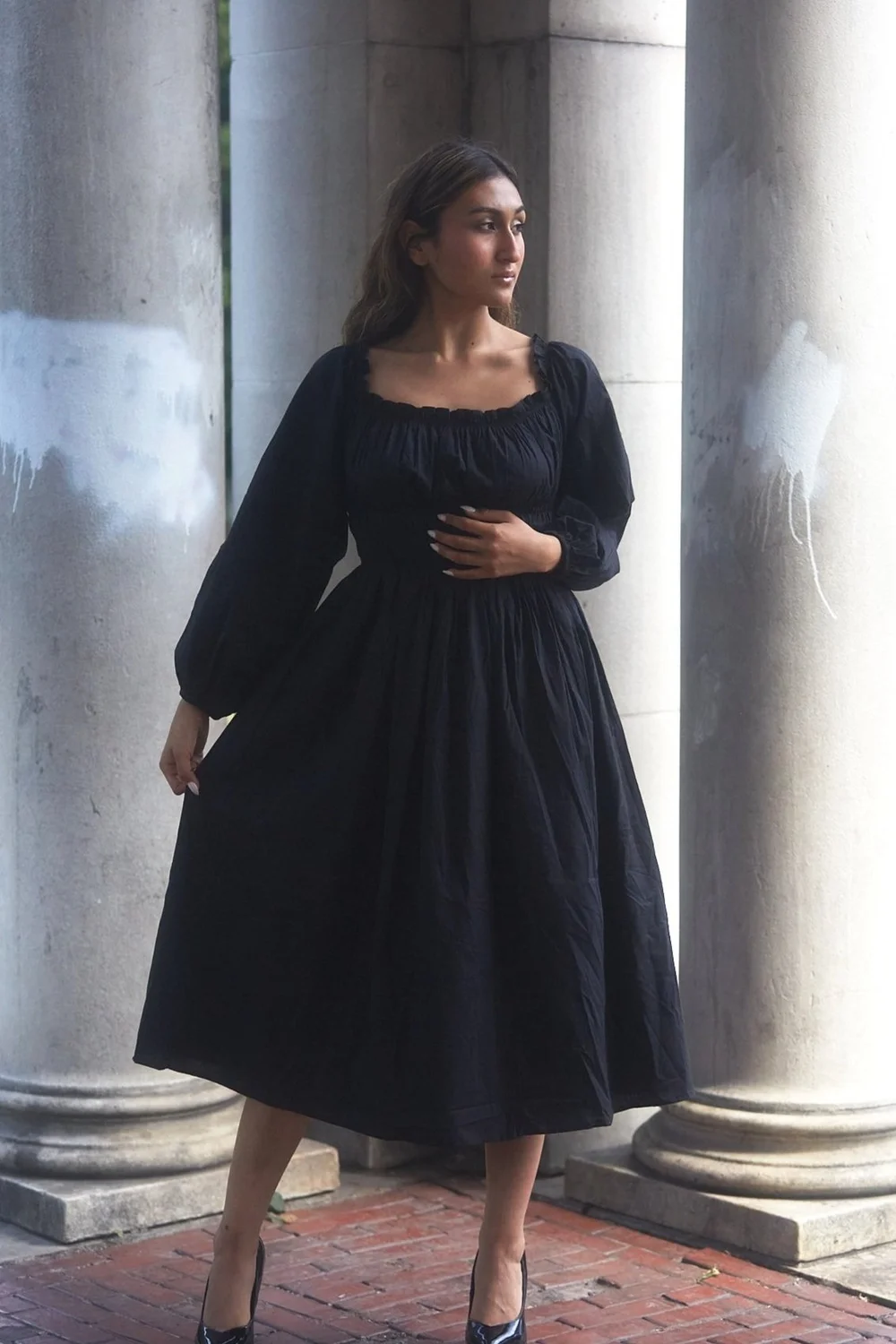 Daphne Dress- Onyx  Dynasty George