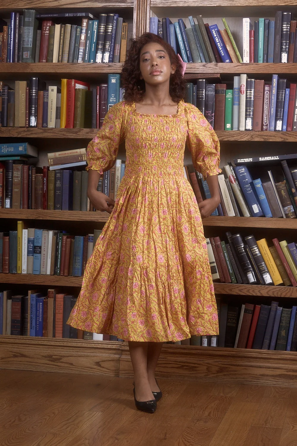 Delilah Dress - Sunflower Floral  Dynasty George