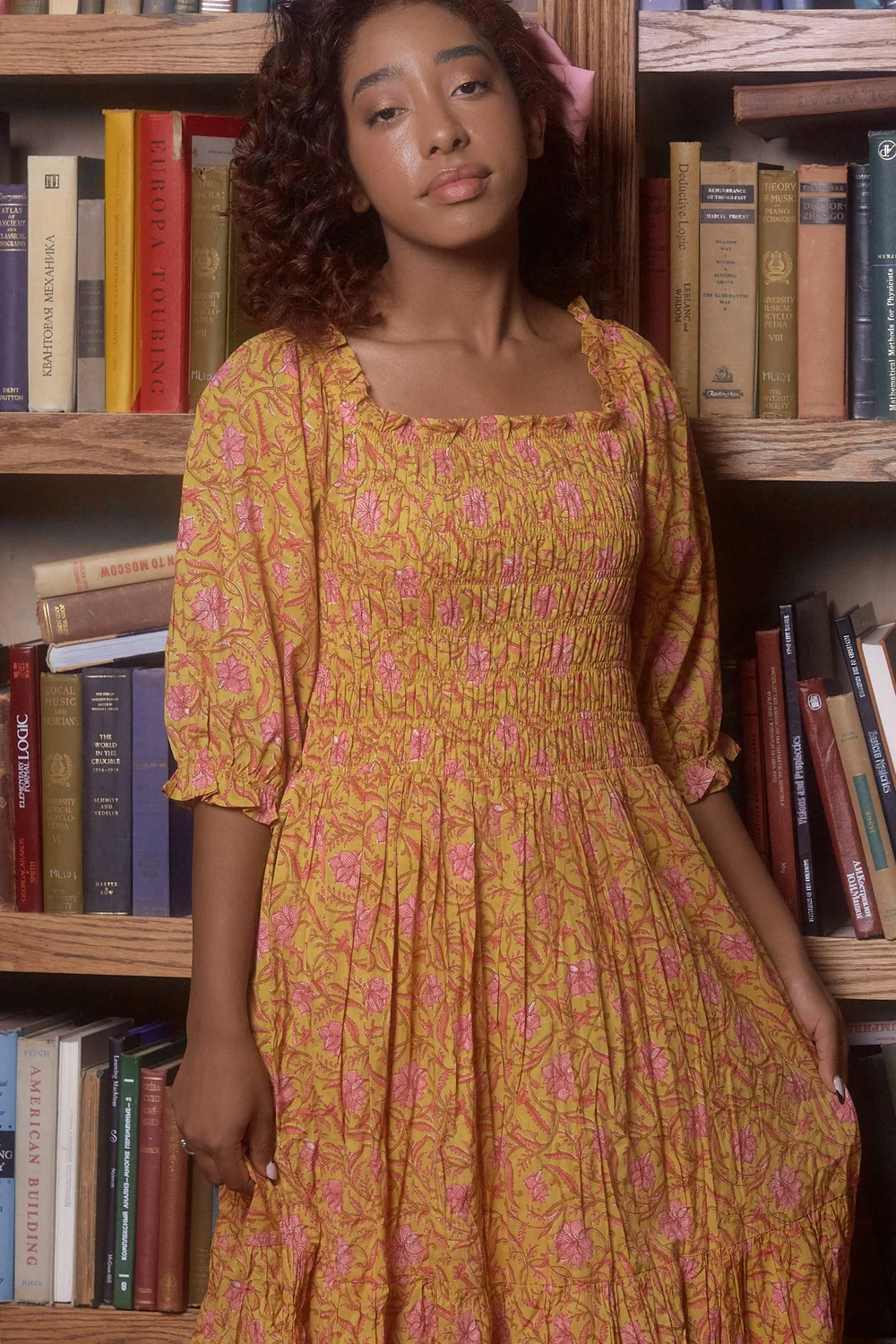 Delilah Dress - Sunflower Floral  Dynasty George
