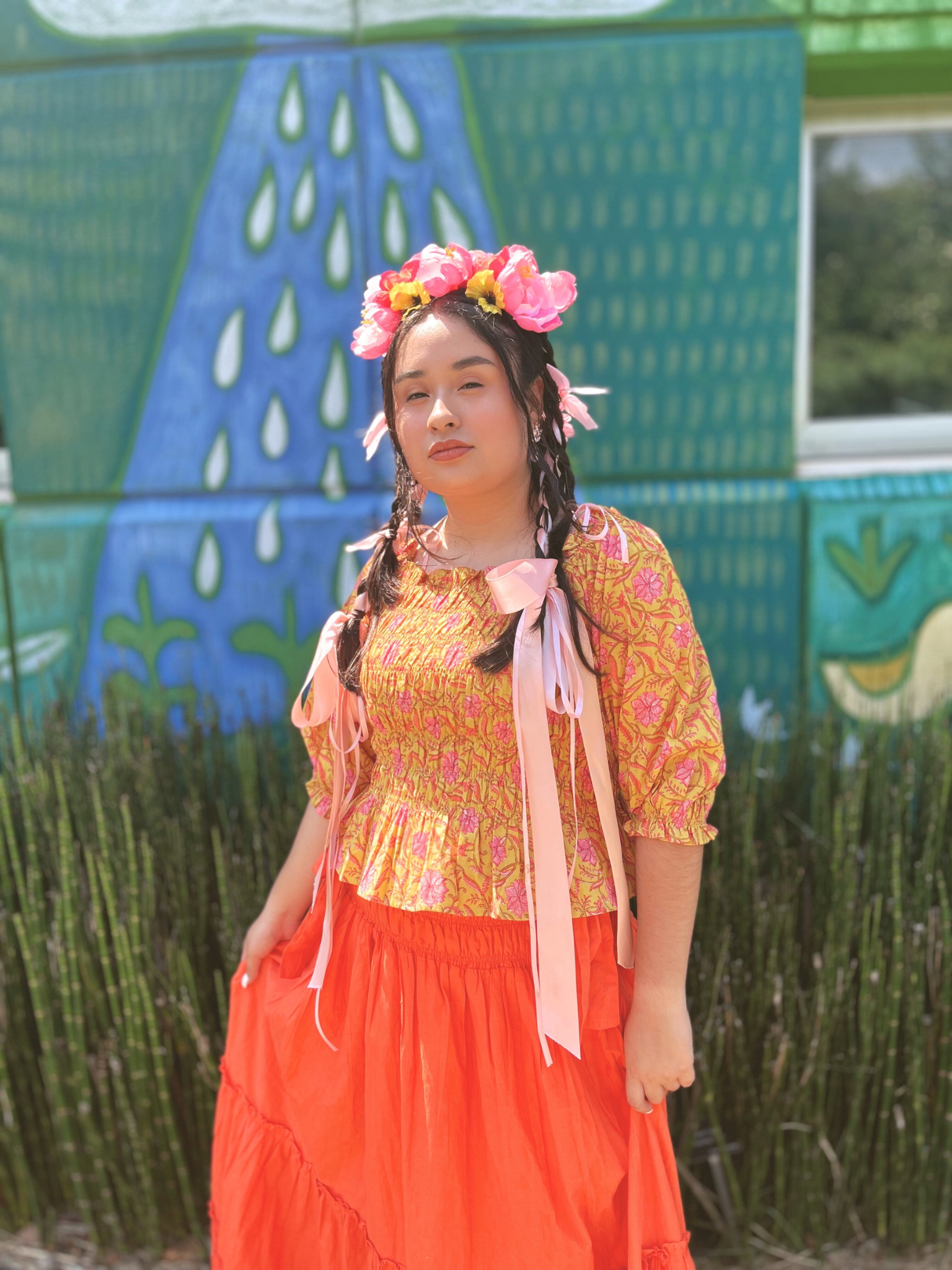 Lyla Blouse - Sunflower Floral