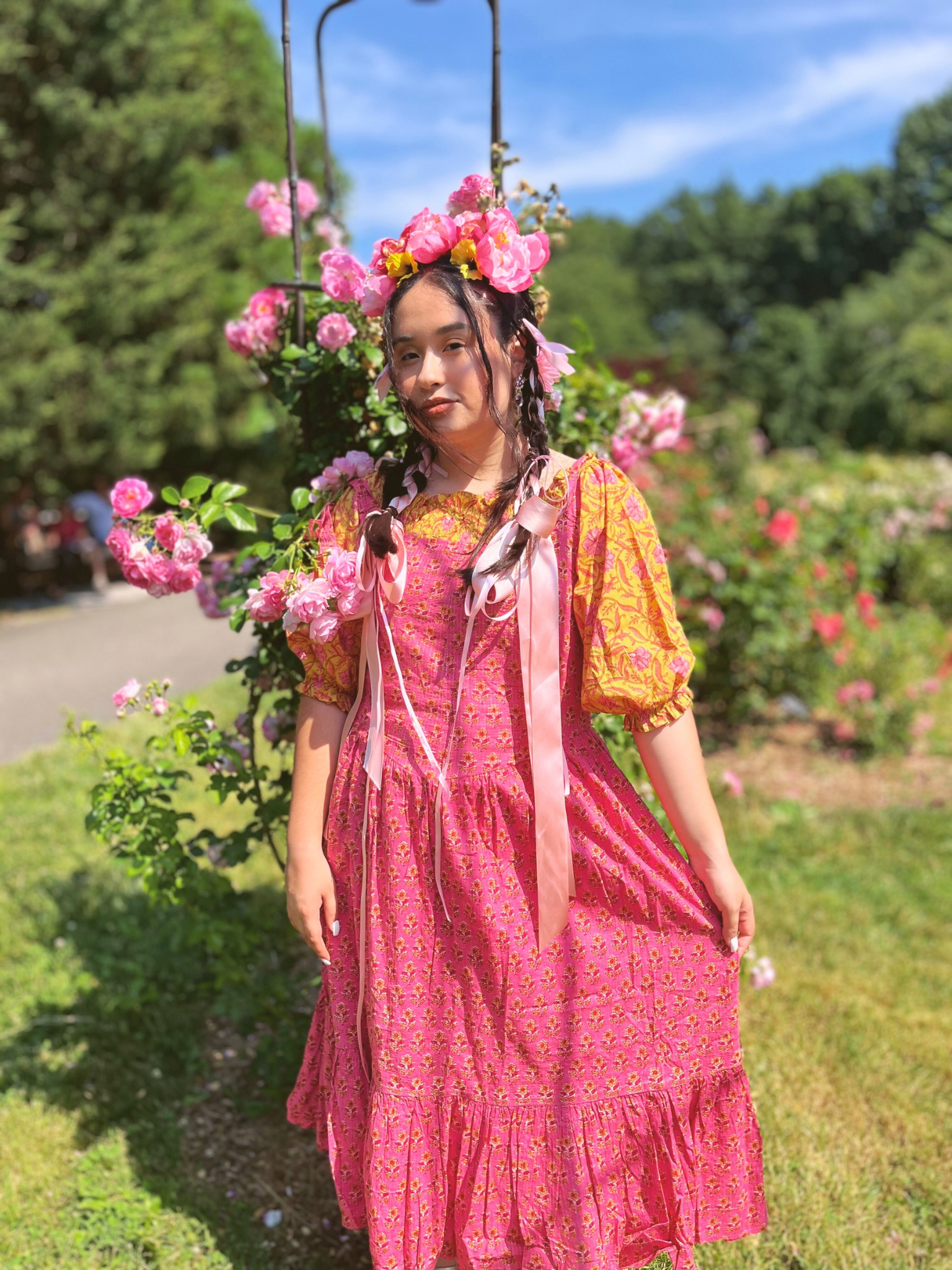 Willow Pinafore - Fuchsia