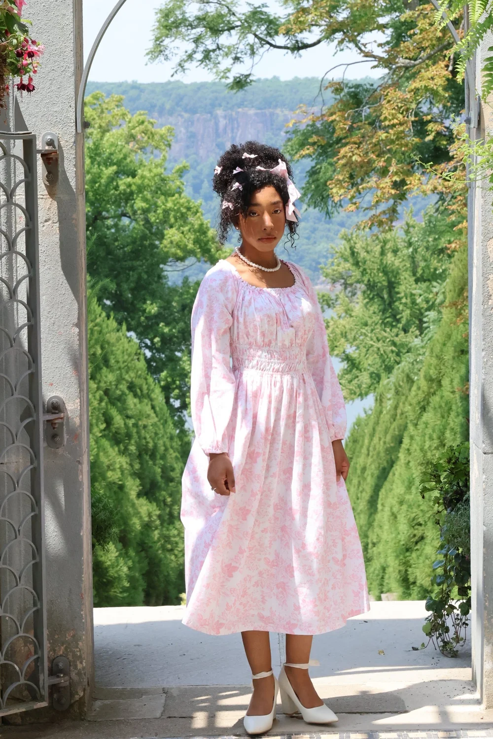 Daphne Dress - Pink Toile Dynasty George Daphne Dress - Pink Toile Dynasty George