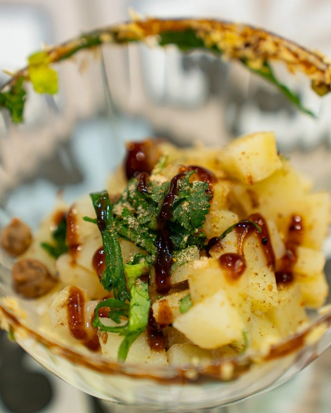 Crisp, tangy, spicy, sweet, all in one bite.

A little mystery in a glass, layered with flavours that keep you guessing until the very last spoonful.

Just one of the unexpected delights waiting for you on the Melbourne Foodie Culture Tour.

Arrive h