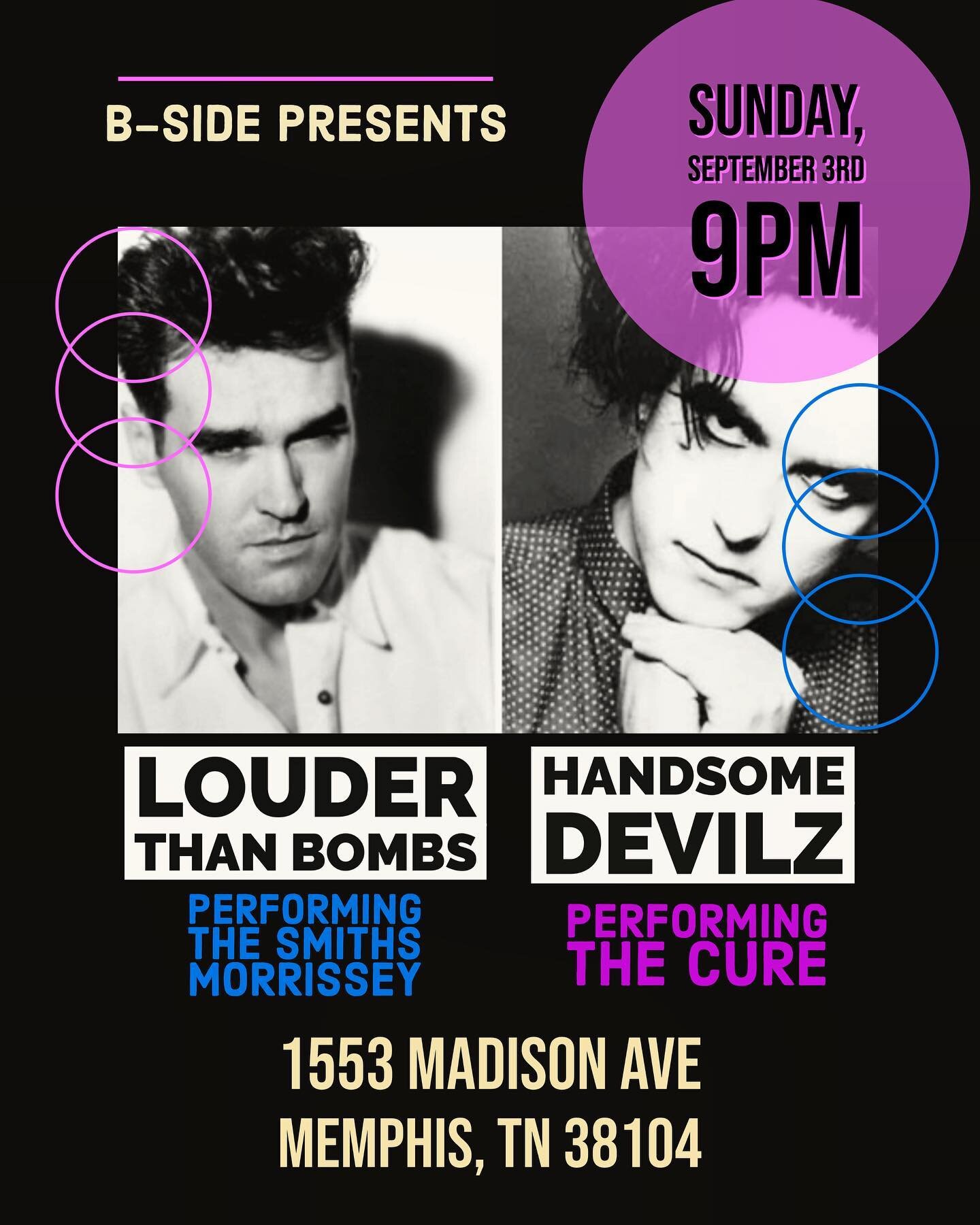 Tonight 9pm @ltbmemphis @handsomedevilzchicago @bsidememphis #thesmiths #morrissey #thecure