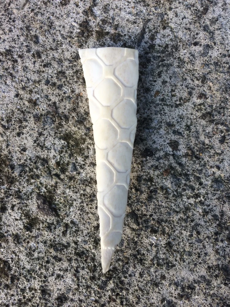 DAY 11: Sam Kelly, untitled brooch (Bone, sterling silver)