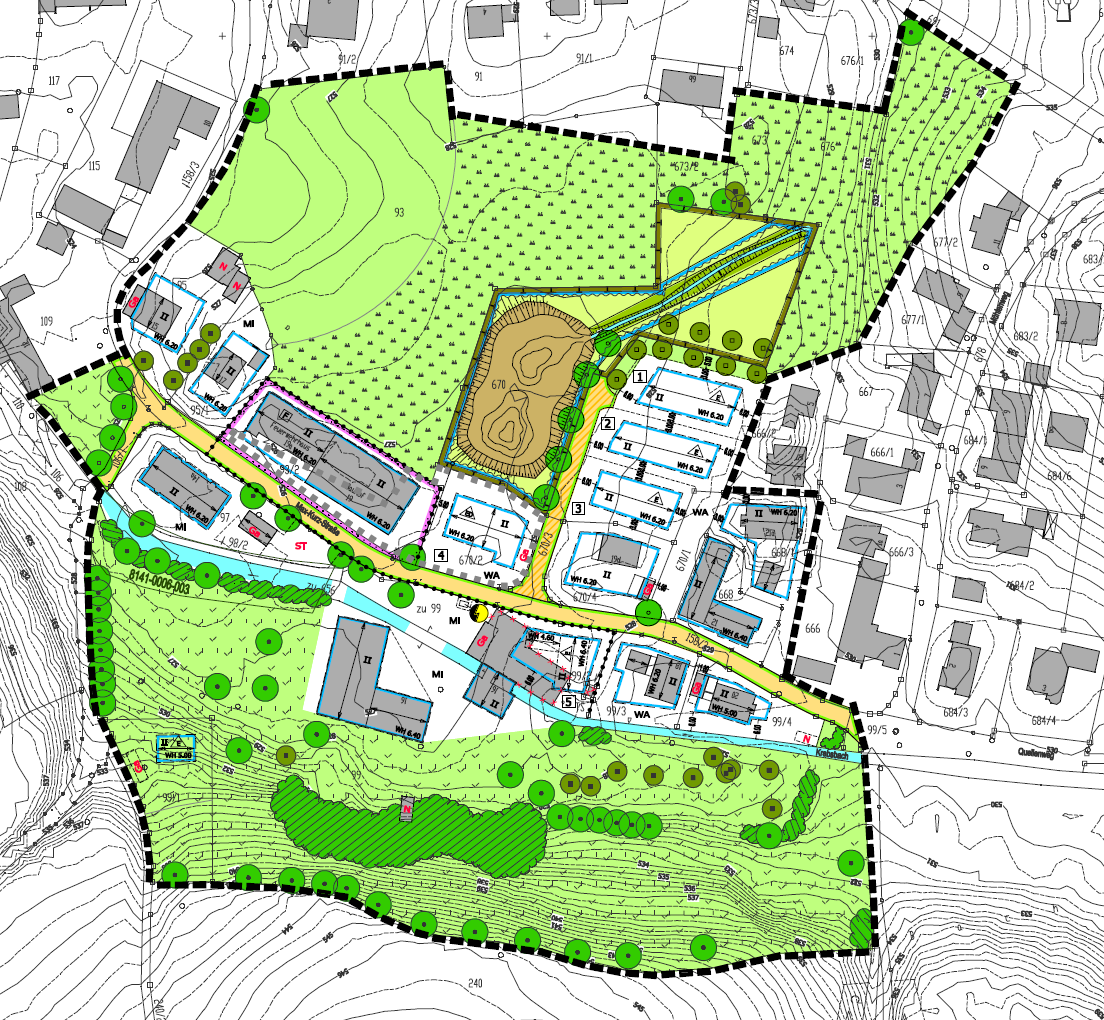  Bebauungsplan (Wohn-/Mischgebiet) mit integriertem Grünordnungsplan 