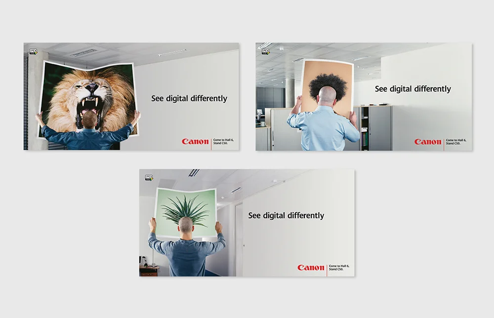   Canon:  Press ads.  Design . 