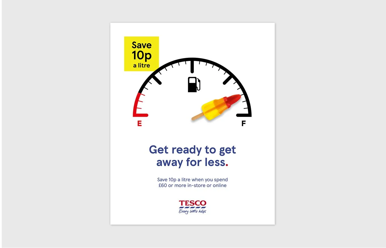   Tesco:  Fuel Save promotion.  Concept and design – cross-channel (social, digital, print).  