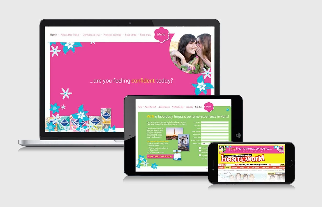  Competition microsite for Bodyform campaign 