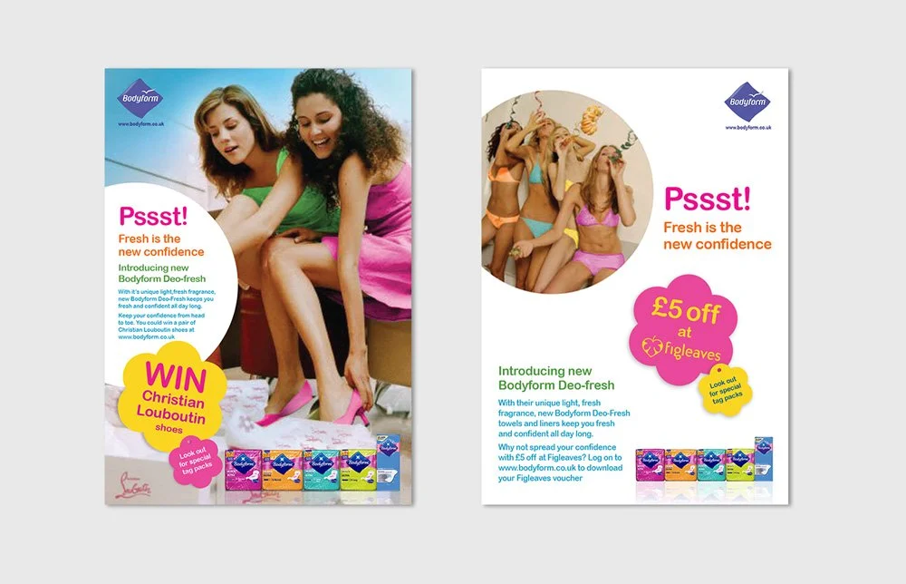  Press ads for Bodyform campaign 