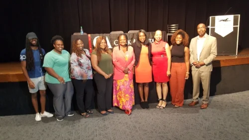WCAPS leadership and students from Clark Atlanta University, Morehouse and Spelman Colleges.