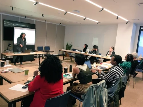 Participants of the October 2018 WCAPS Media Training at ReThink Media.
