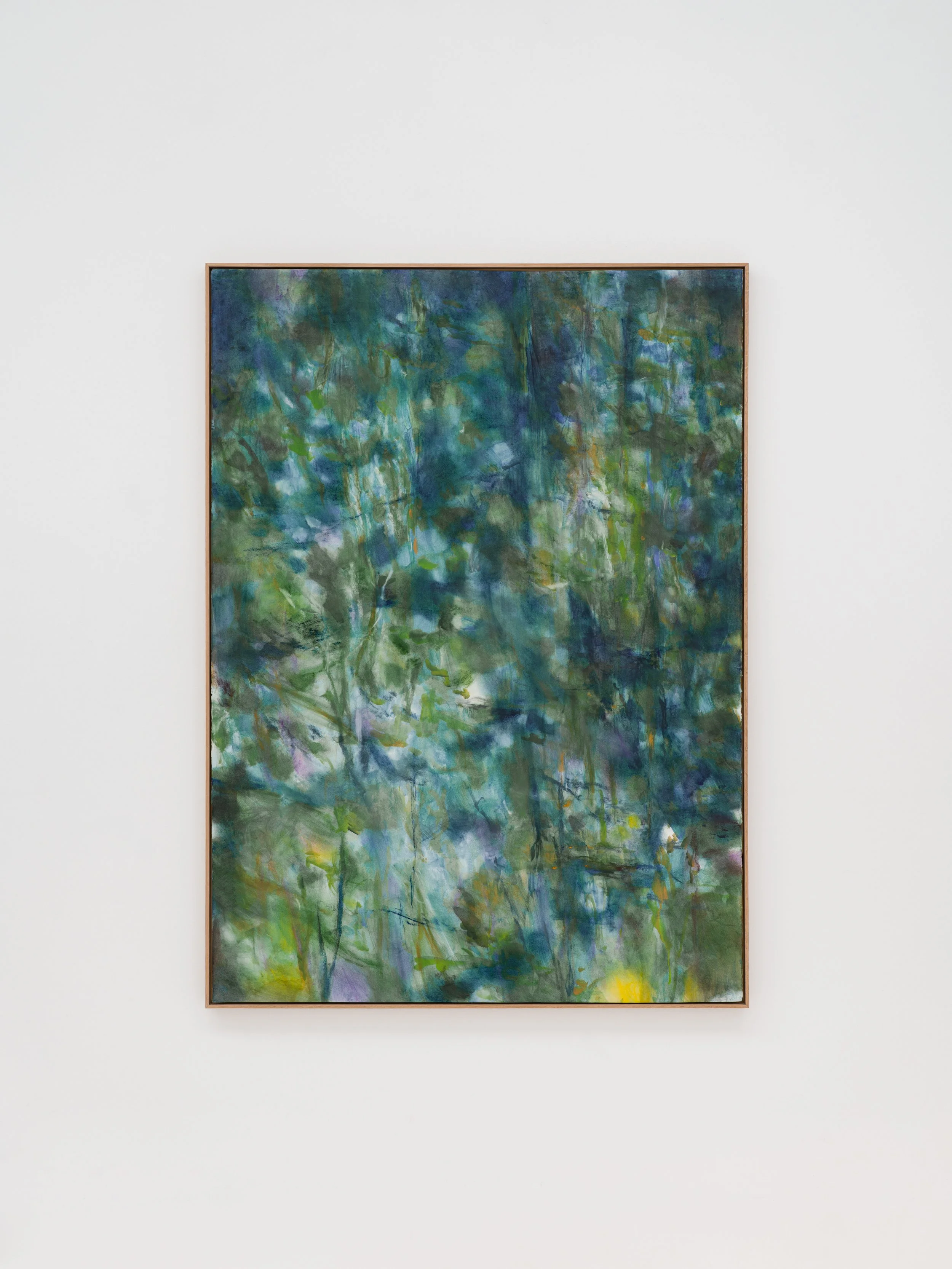  Carole Ebtinger  Toutes Mes Joies XV , 2025 pigment, ink, dry and oil pastel on Arche paper, oak frame 161 x 117 cm 