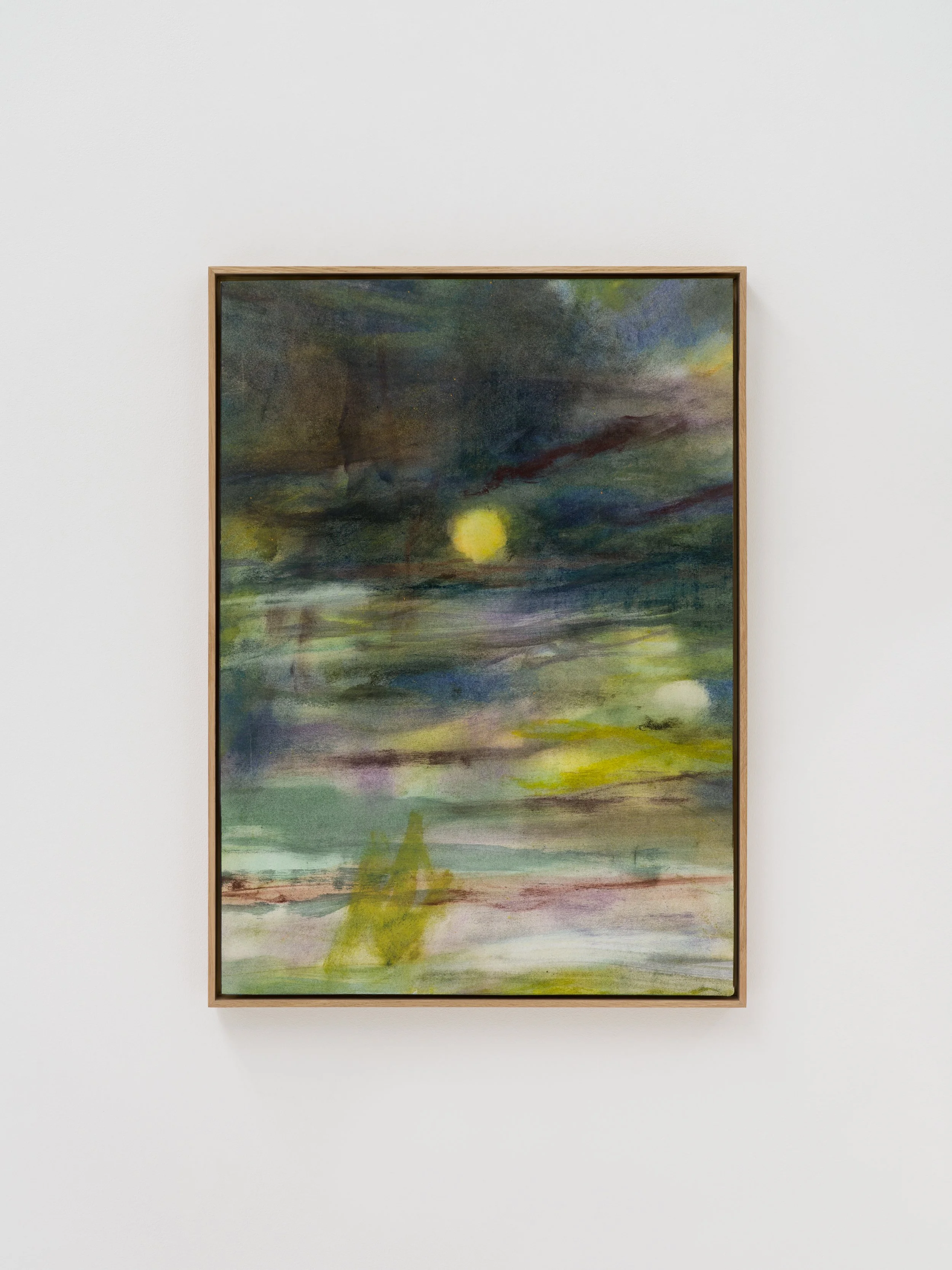  Carole Ebtinger  What I Kept As Secret I , 2026 pigment, ink, dry and oil pastel on Arche paper, oak frame 72 x 81 cm 