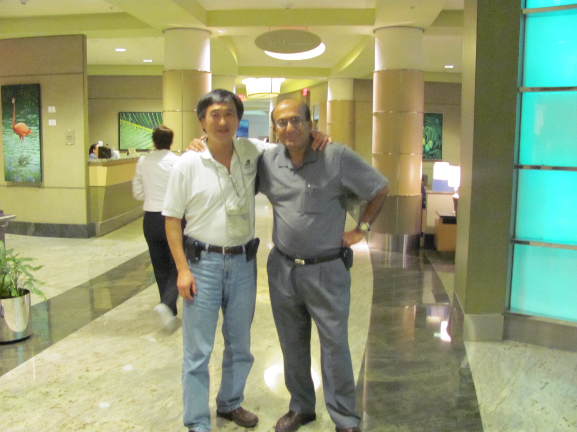 Dr. Soong and Dr. Lal at the end of their trip