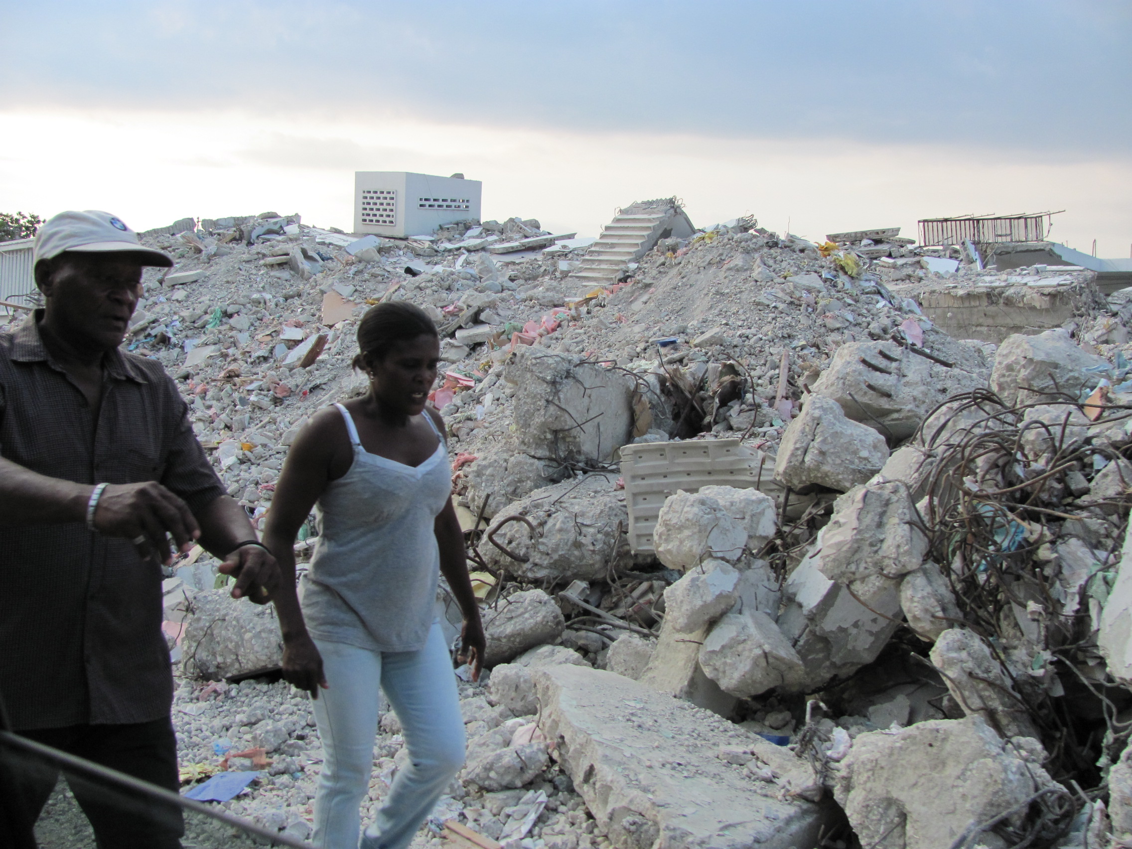 Some of the earthquake's destruction
