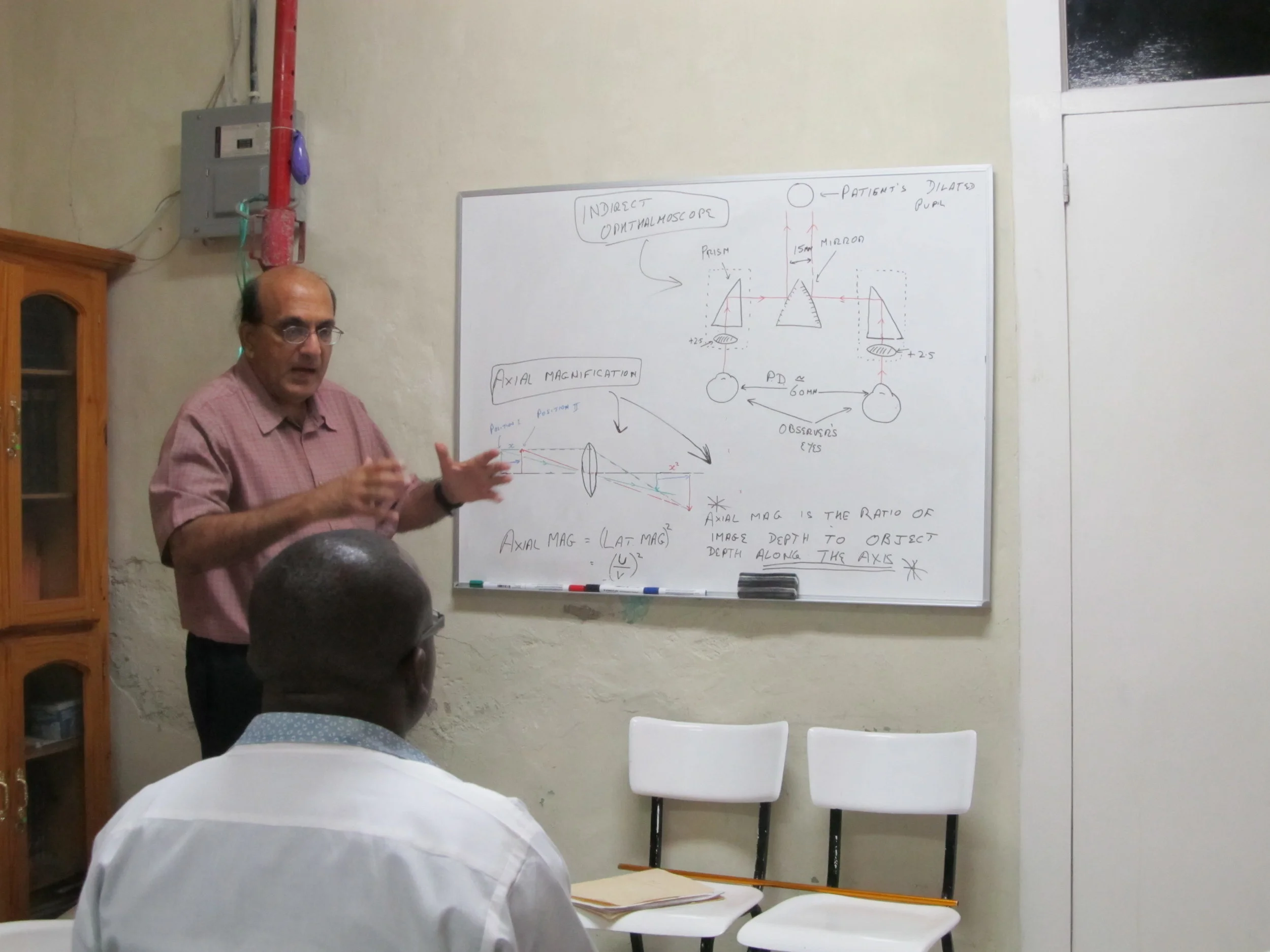 Dr. Lal teaching a course in Linear Optics