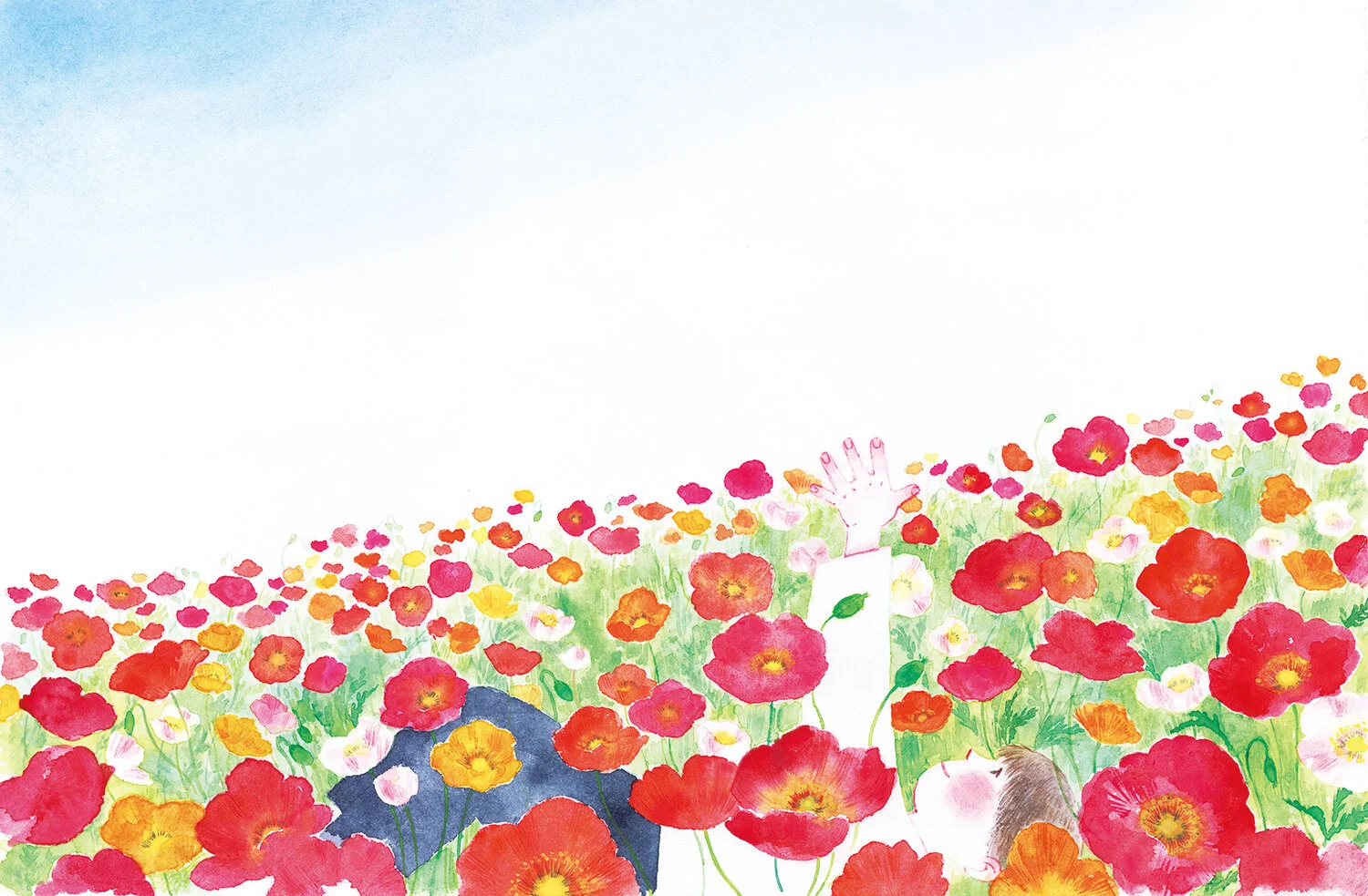 フレーベル館 キンダーブック がくしゅうおおぞら 2021年6月号 「ことばのジャングル」挿絵フレーベル館発行の月刊保育絵本「キンダーブック がくしゅうおおぞら」2021年6月号内のワンコーナー「ことばのジャングル」の挿絵を担当しました。 織江りょう先生の詩からイメージを膨らませて季節の花を描きました。 https://www.froebel-kan.co.jp/kinderbook/kbg/I was in charge of the illustrations for the "Jungle of Words" section of the June 2021 issue of the monthly picture book for children, "Kinder Book: Gakushu Ozora," published by Fureverkan.  I drew seasonal flowers based on images from poems by ORIE Ryo.