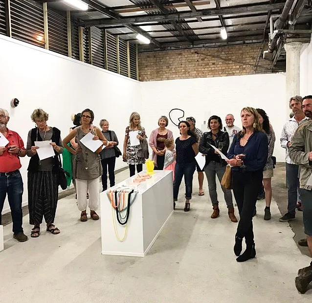 From the opening. "Surrendering" 2017. My artworks rearranged. 