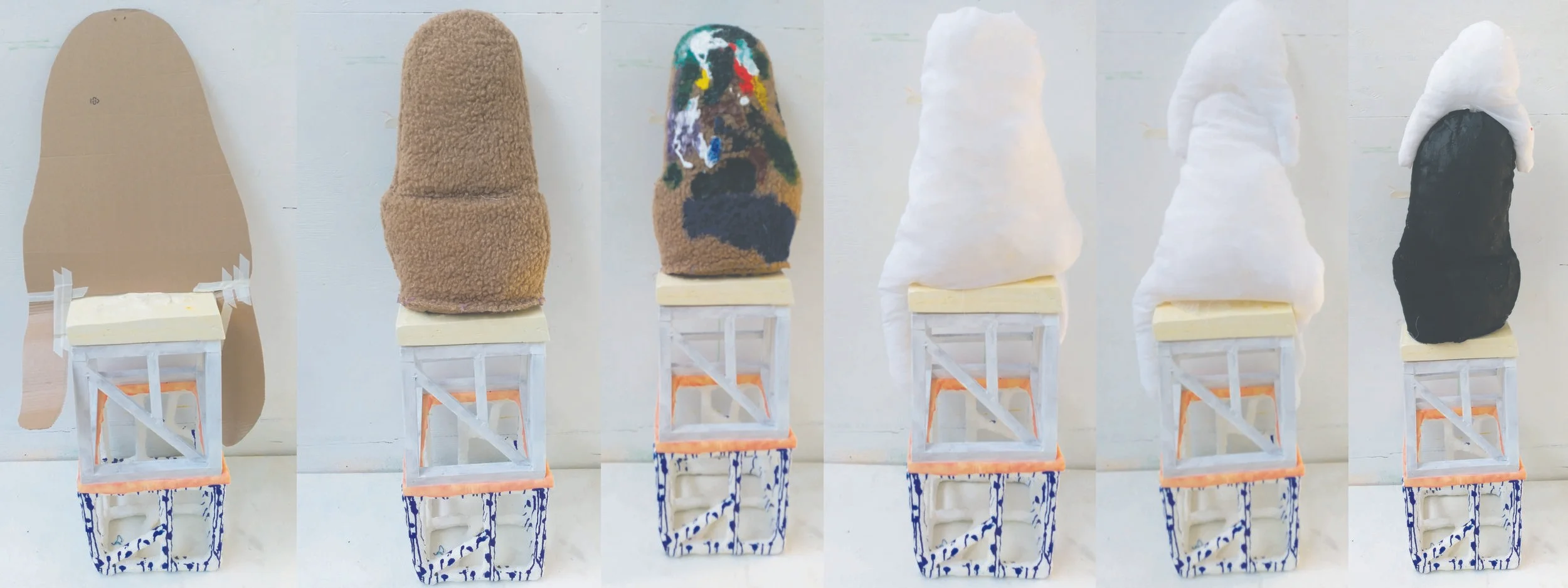 Sculpture experiments, from my own process.