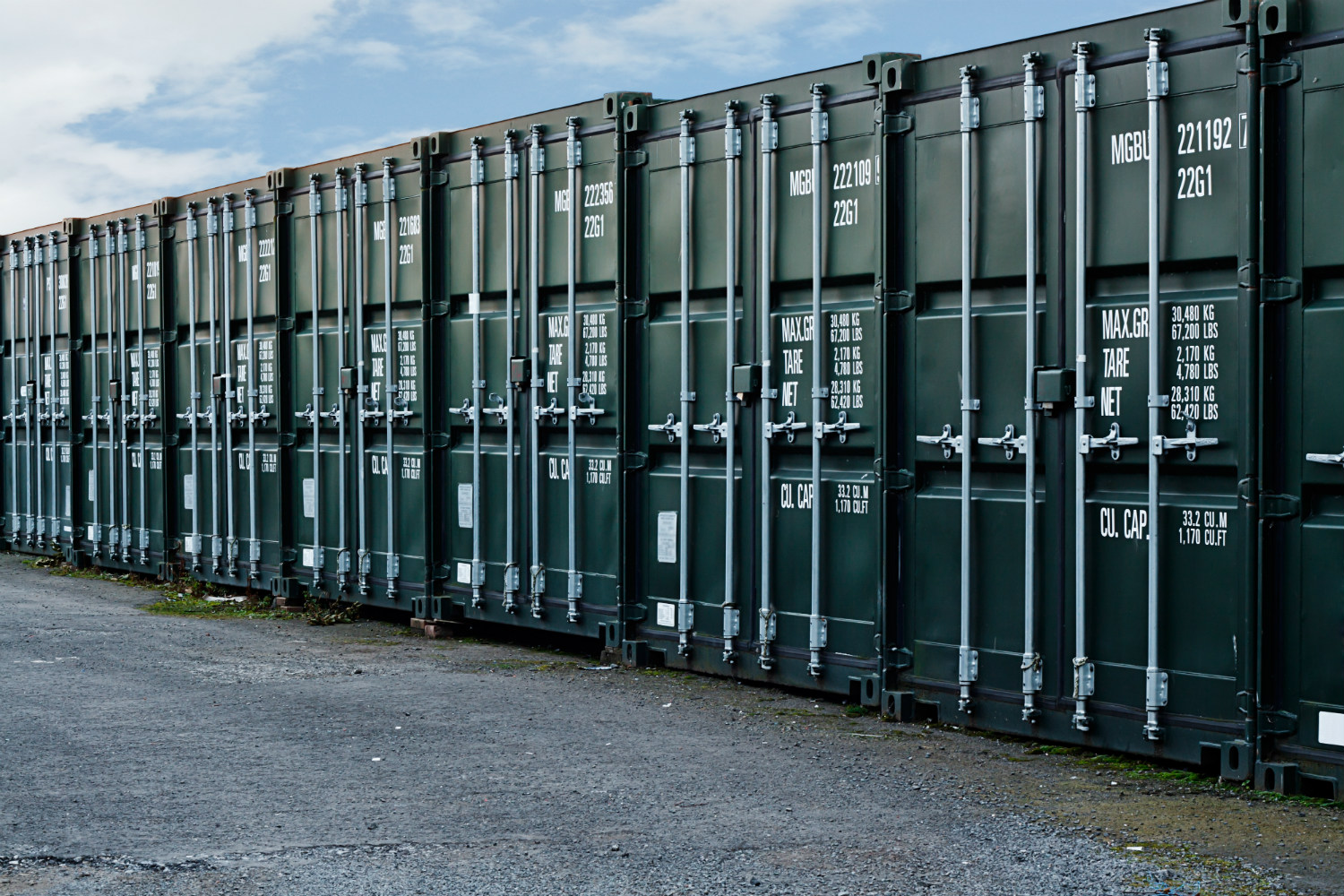 Freight container storage in London