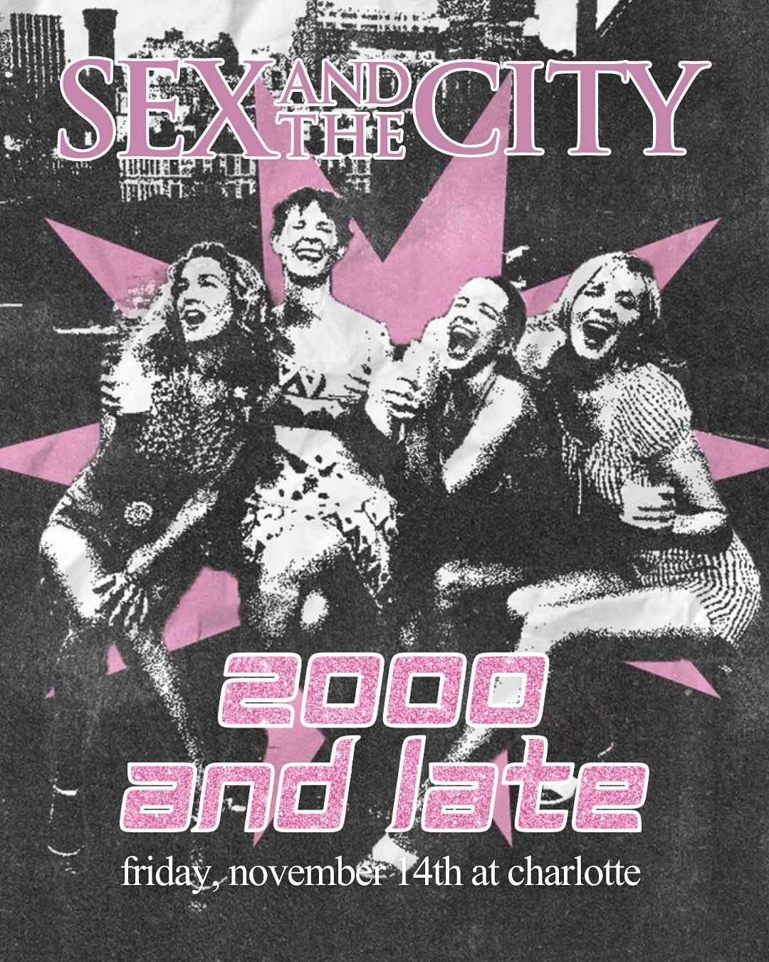 &amp; I had to wonder&hellip; is girls&rsquo; night the new great love story? 🍸

This Friday, November 14, it&rsquo;s 2000 &amp; Late Night at Charlotte: Sex and the City Edition 👠👛 We&rsquo;re playing the show all night, serving Y2K girlypop musi