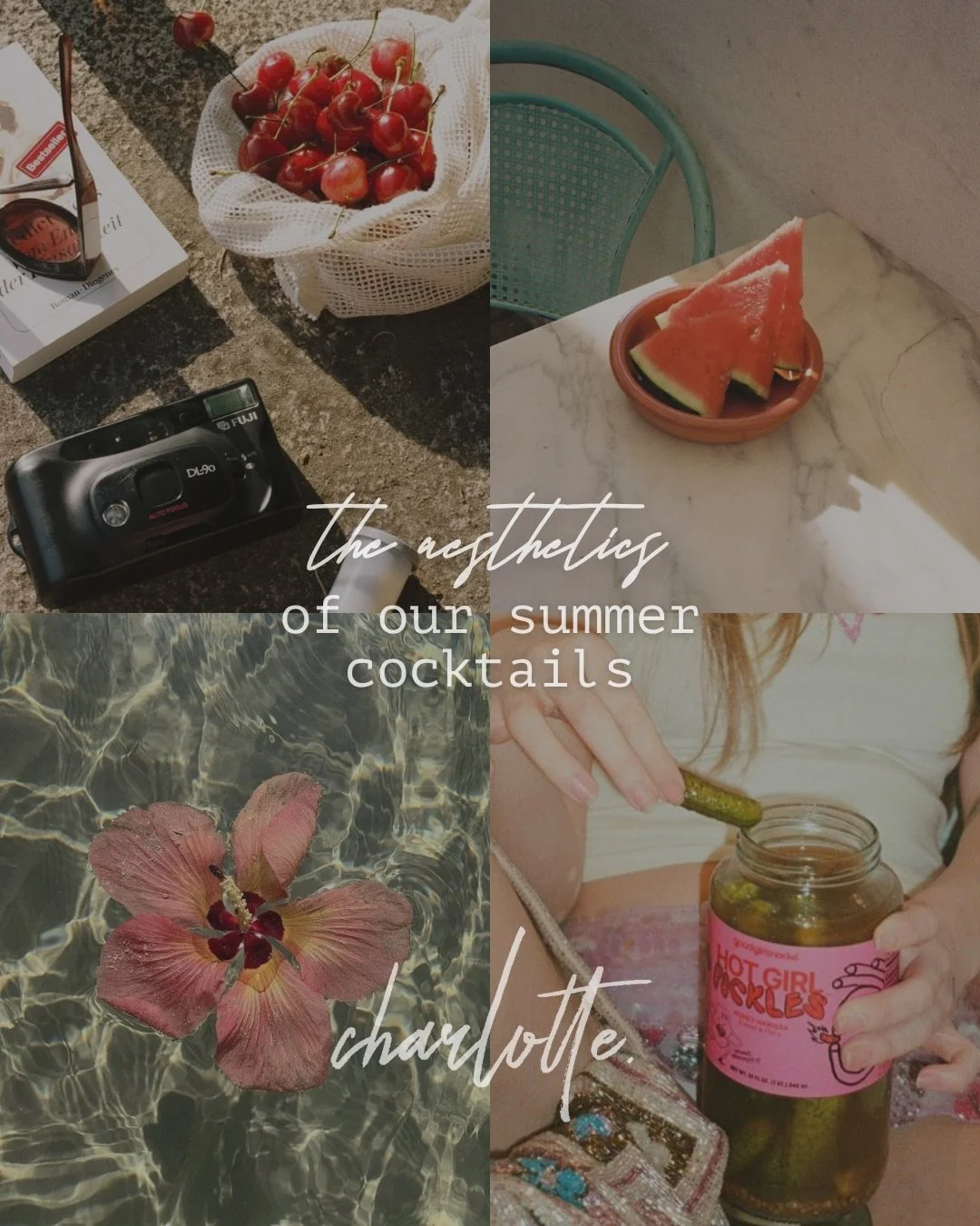 Which cocktail is calling your name? 🍋🍒☀️🌸🍵