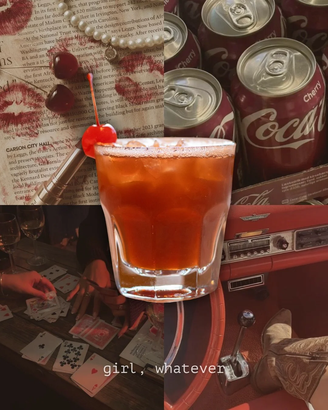 girl, whatever 🥀💋🍒

spiced rum / lucano / maraschino cherry syrup / chai / cola / cherry

now on the menu at charlotte ✨✨

 #thingstodoinottawa #CharlotteOttawa #iknowcharlotte #ottawanightlife #ottawadrinks ottawalife ottawaevents