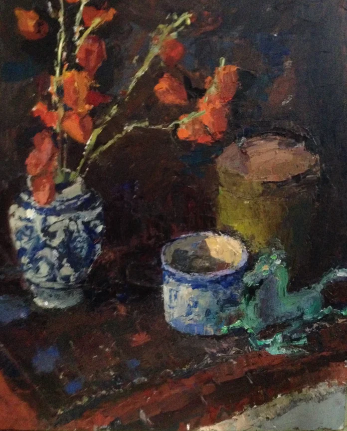 Delft and Lantern Flowers. 2017.