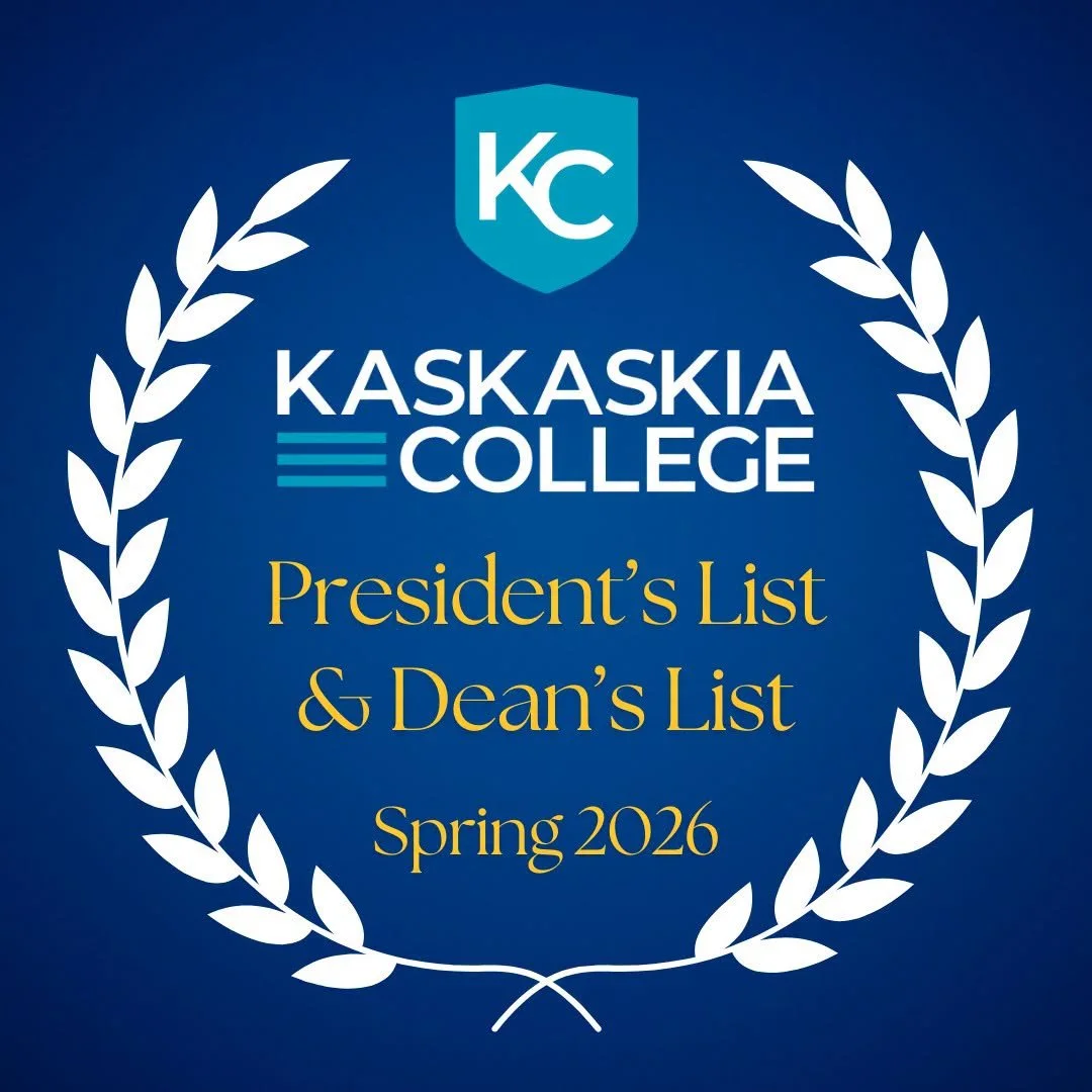 Kaskaskia College President’s List and Dean’s List for Spring 2026