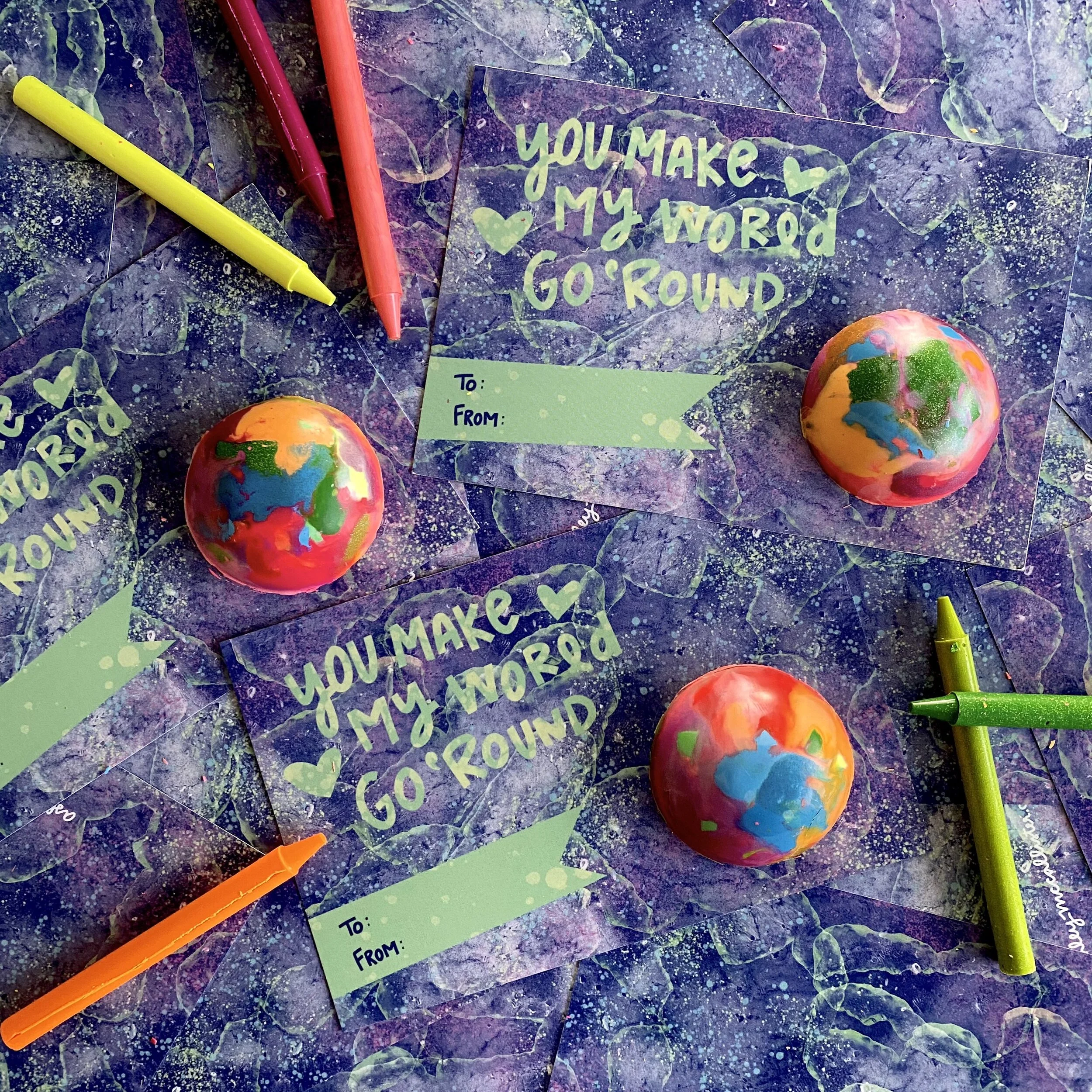 You Make My World Go 'Round - Valentine's Day  Card