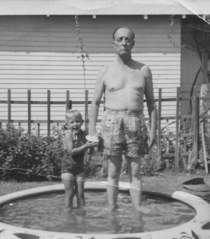 Melissa and Grandpa Buster