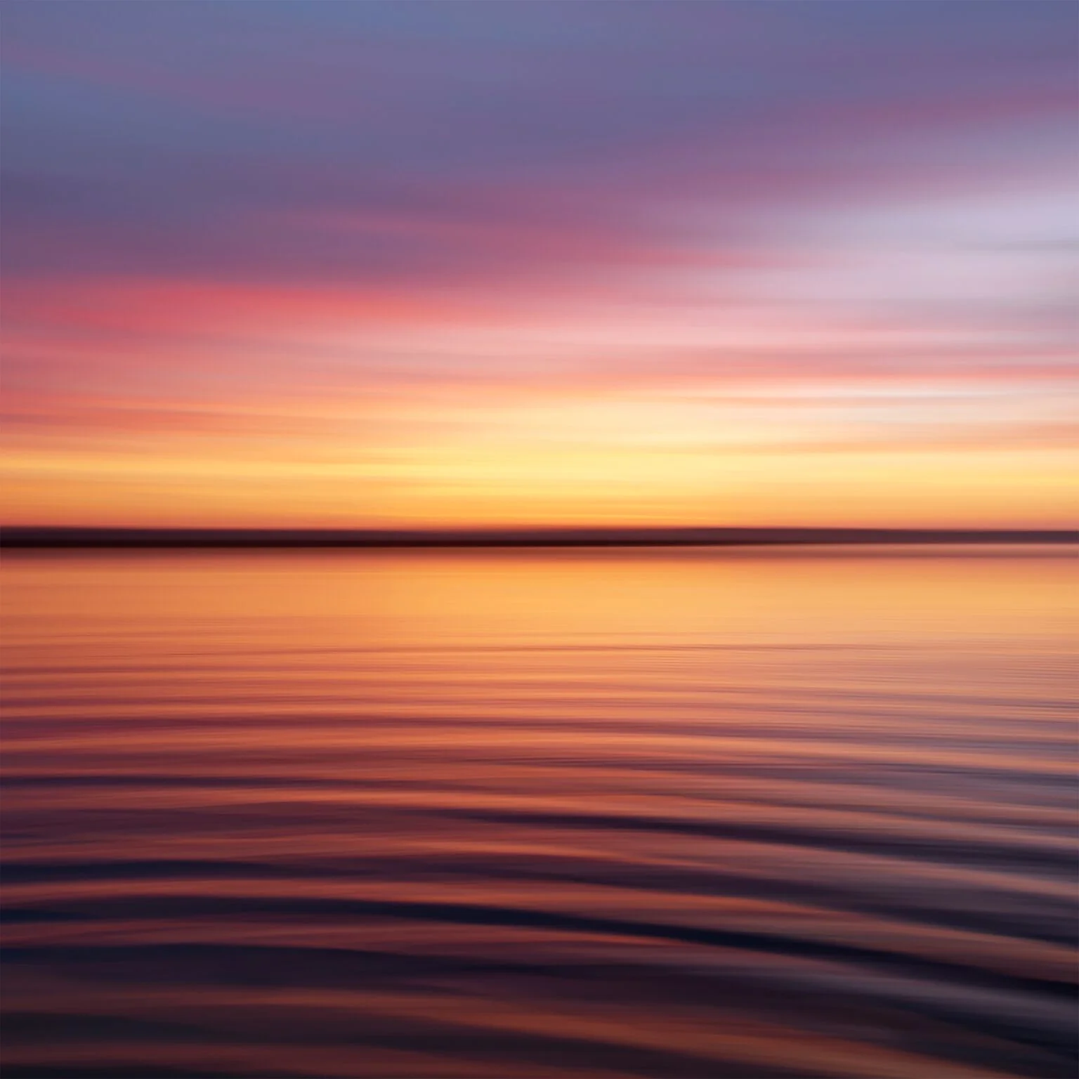 Landscape Abstract Stono River 73682 Edition 1/5 40x40" Wenge Frame